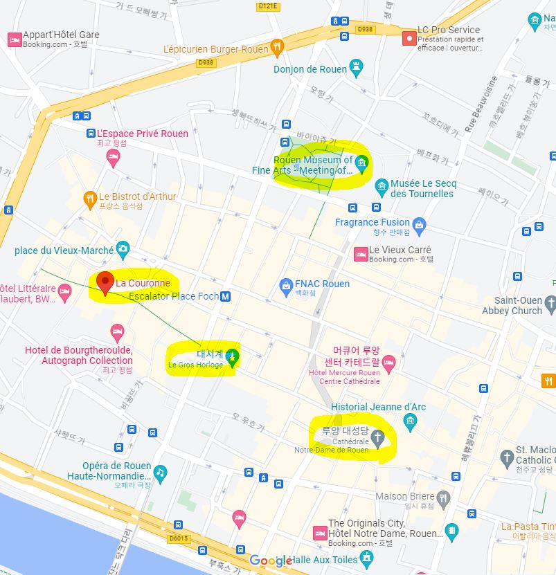 프랑스 루앙 지역 지도