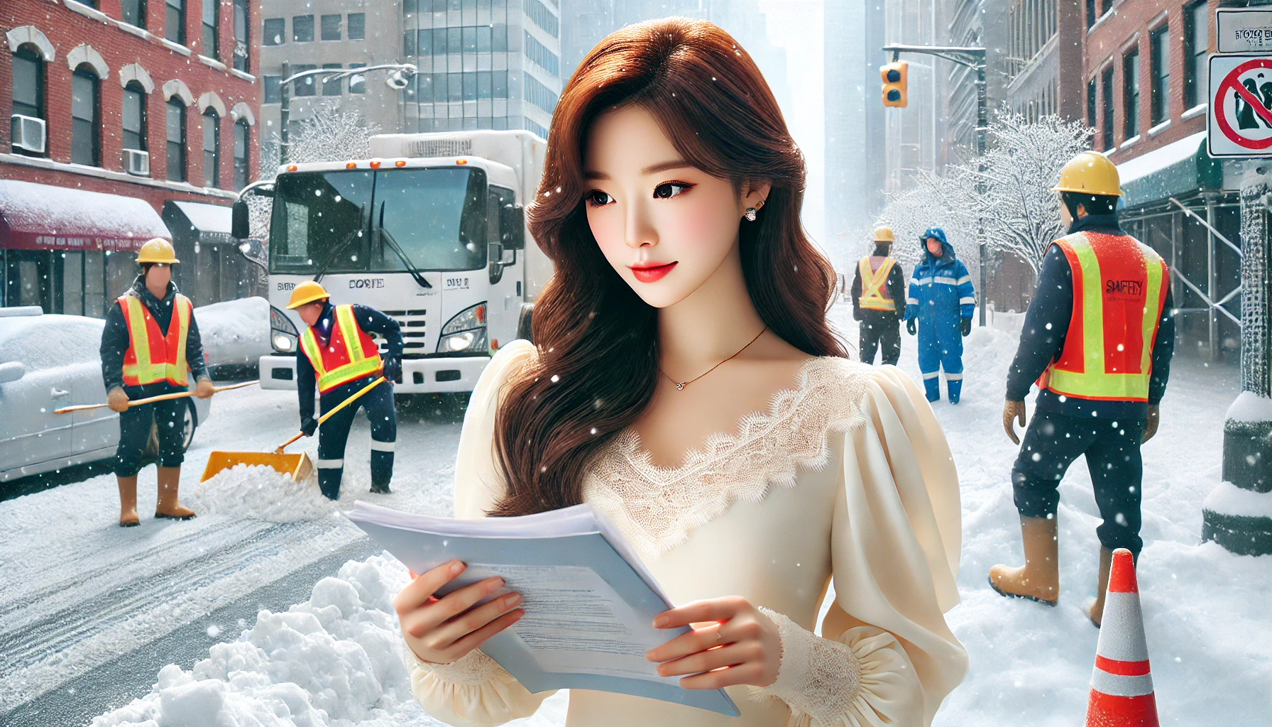 제설작업의무와 구호협조의무 확인 하는 이미지