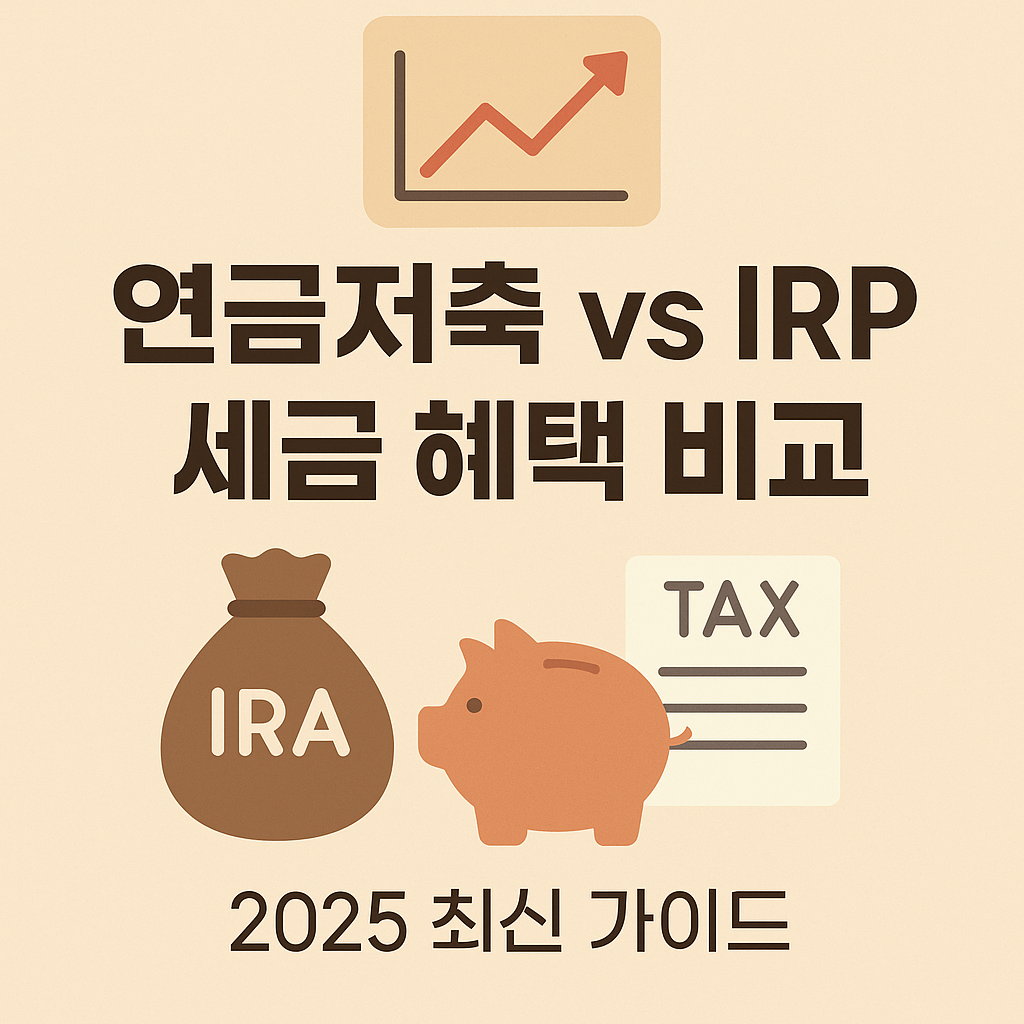 2025 연금저축 vs IRP – 세금 혜택과 활용법 비교