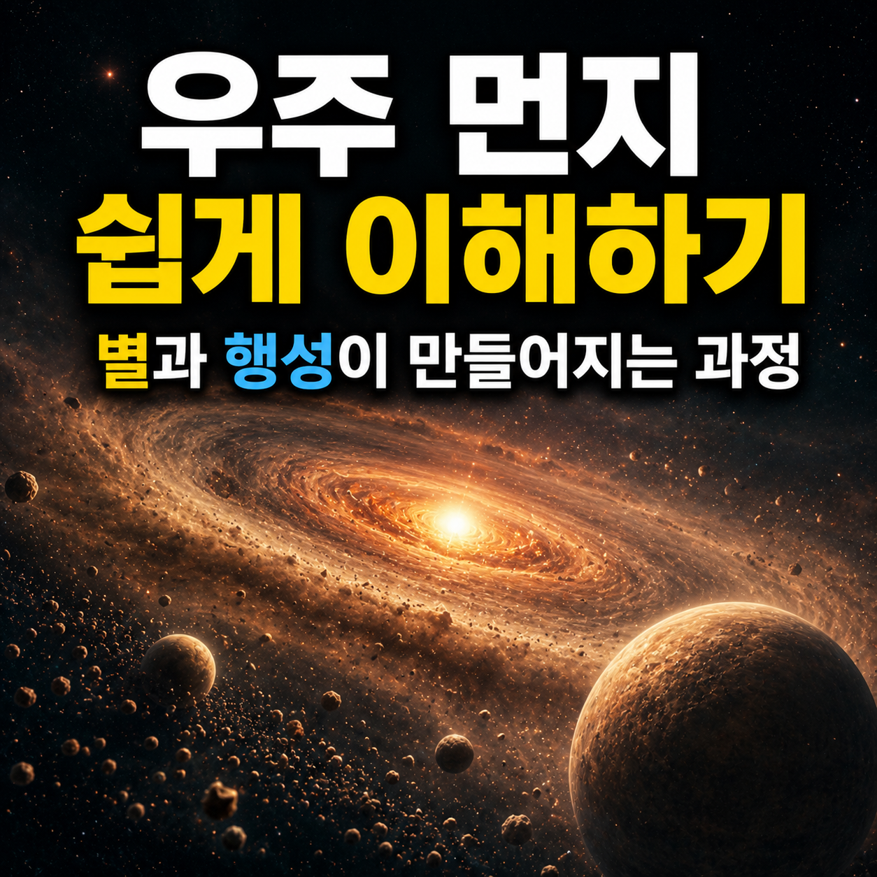 우주 먼지 쉽게 이해하기