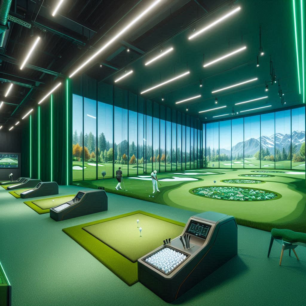 실내골프연습장 배경