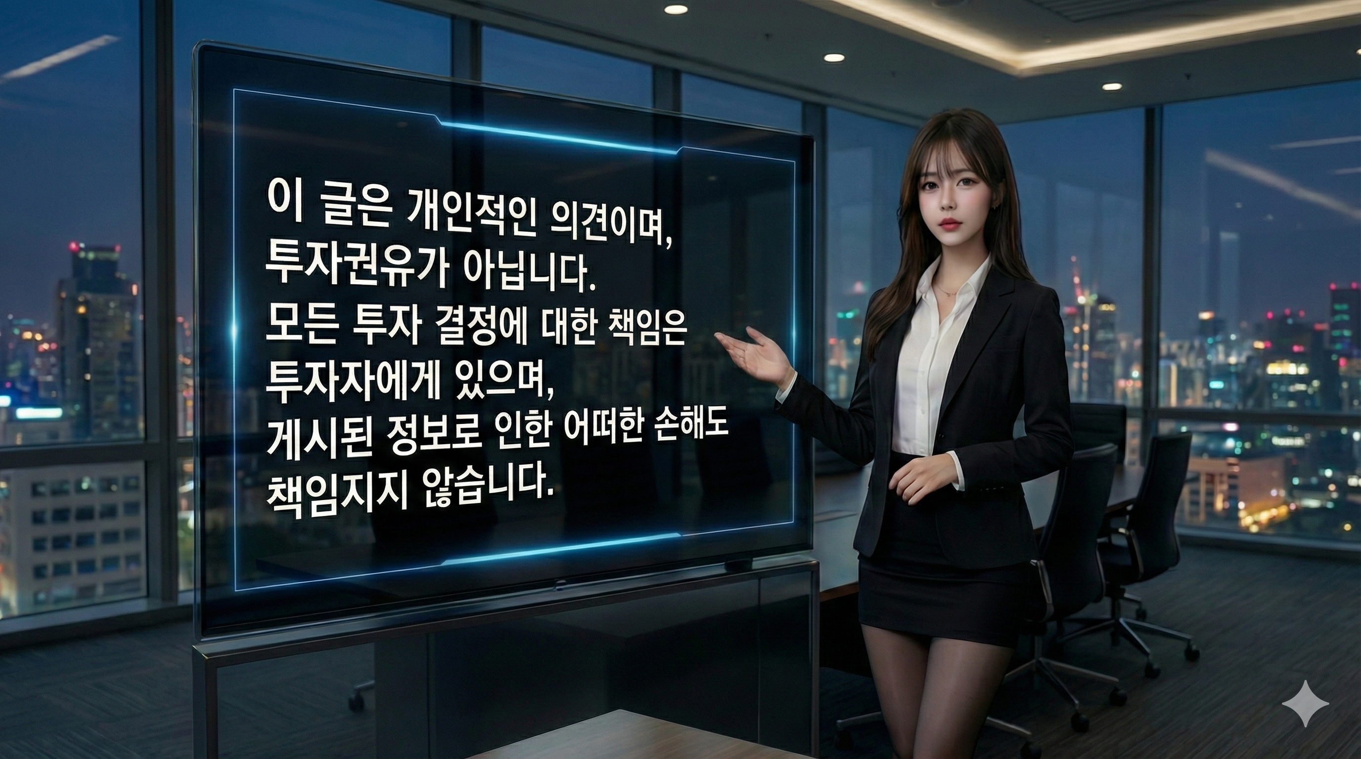 투자 면책 조항 및 투자 유의사항 이미지