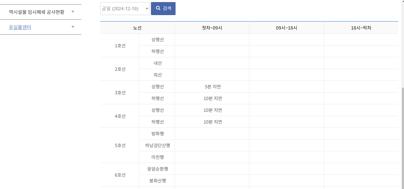 노선선택