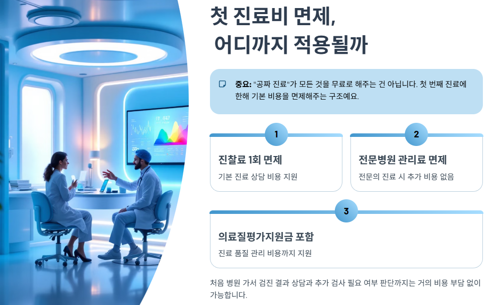 &lsquo;첫 진료비 면제&rsquo; 어디까지 적용될까
