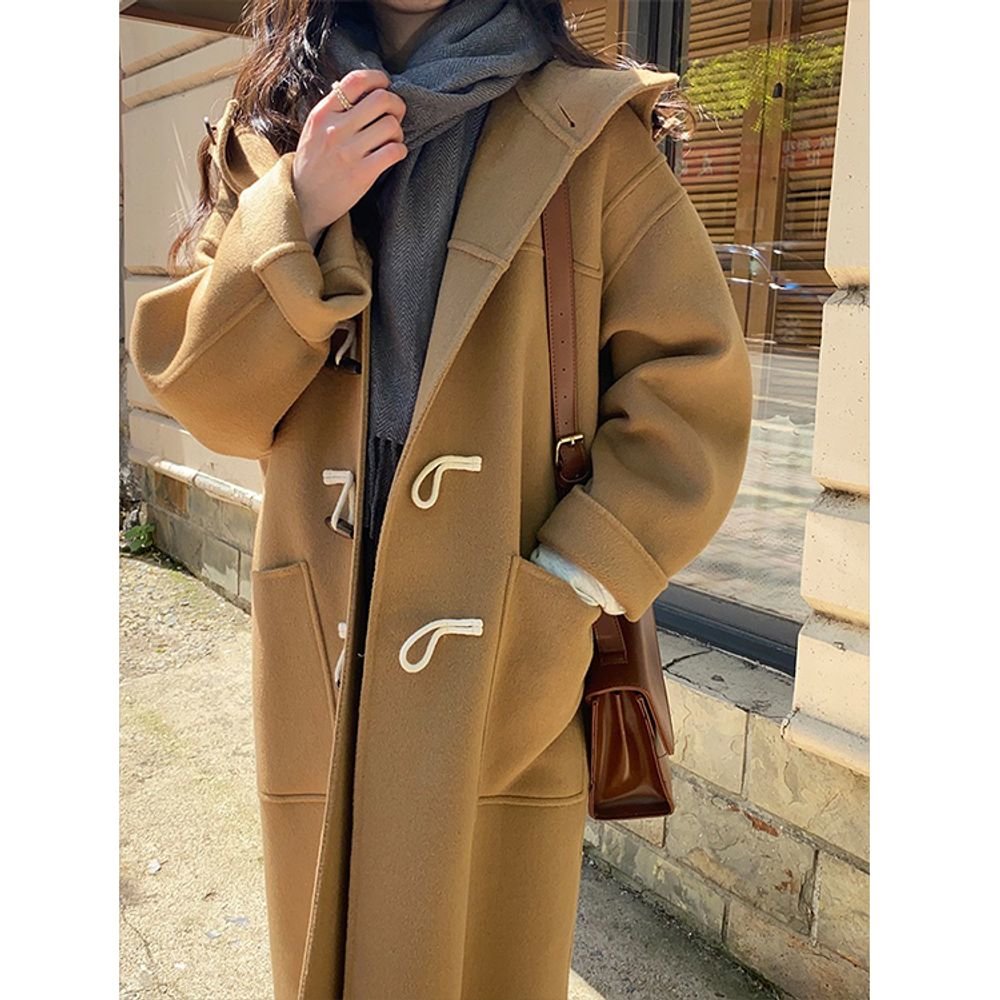 양면 캐시미어 100 떡볶이 코트 더플코트 고급 원단