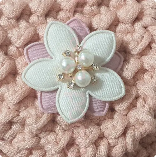 디어크로쉐 DIY 진달래꽃 리본 가방