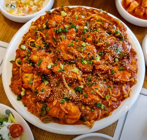 하마네 아구찜 메뉴