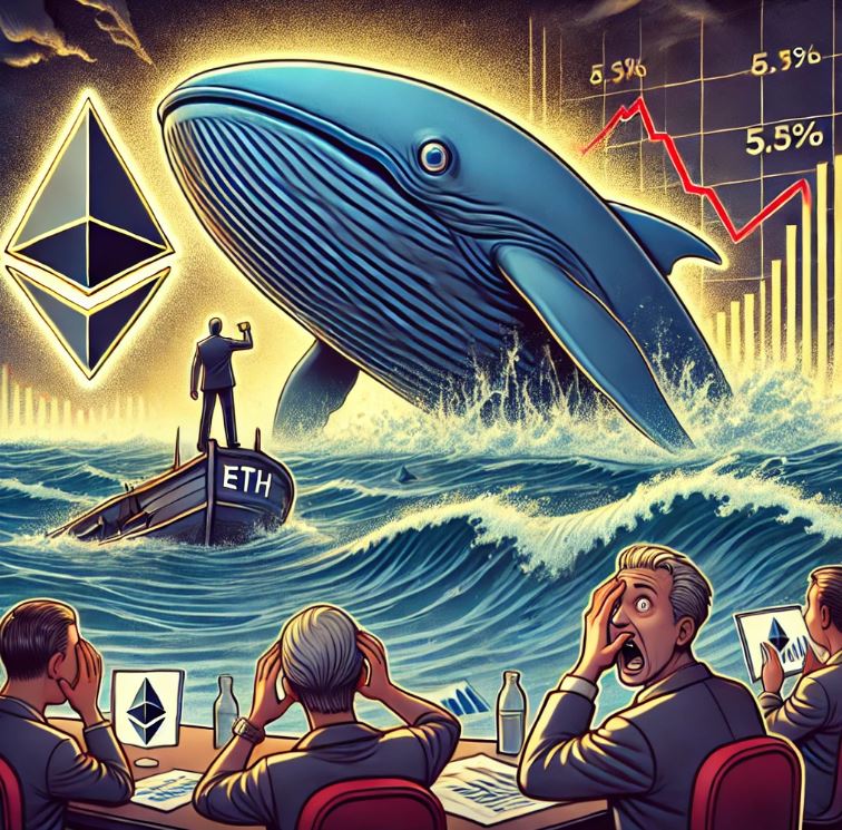 이더리움 고래들 탈출 중? 5년 만에 최저 점유율에 투자자들 충격