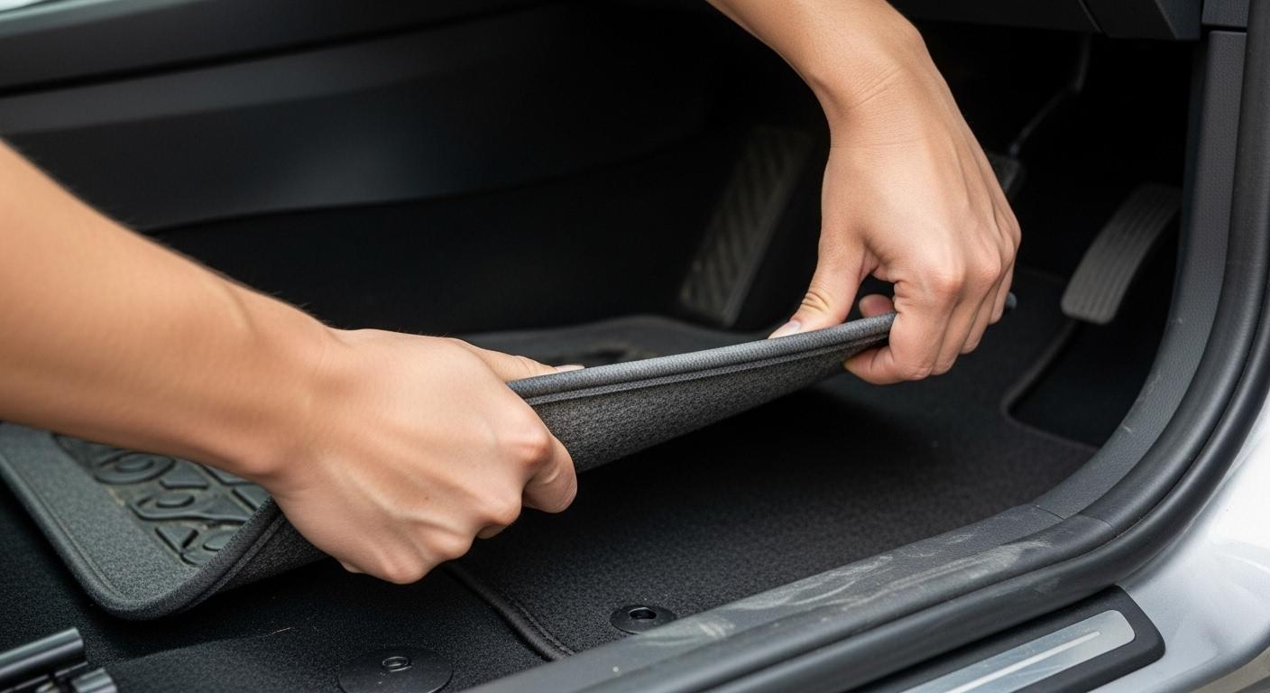 바닥매트 떼어 내는방법