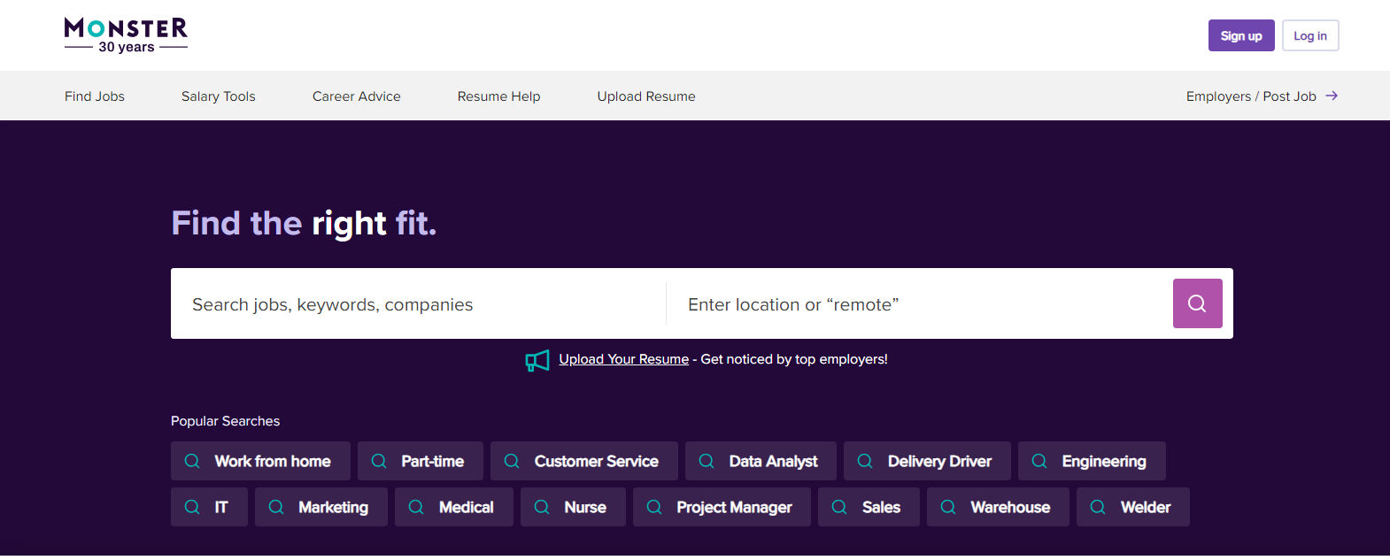 해외 취업사이트 추천 BEST 6 - 몬스터(Monster)