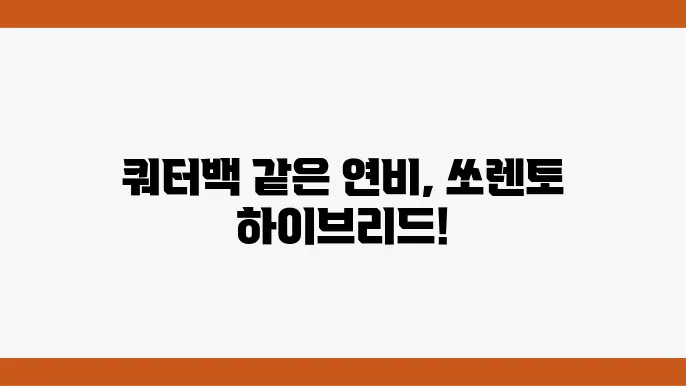 쏘렌토 하이브리드 외관