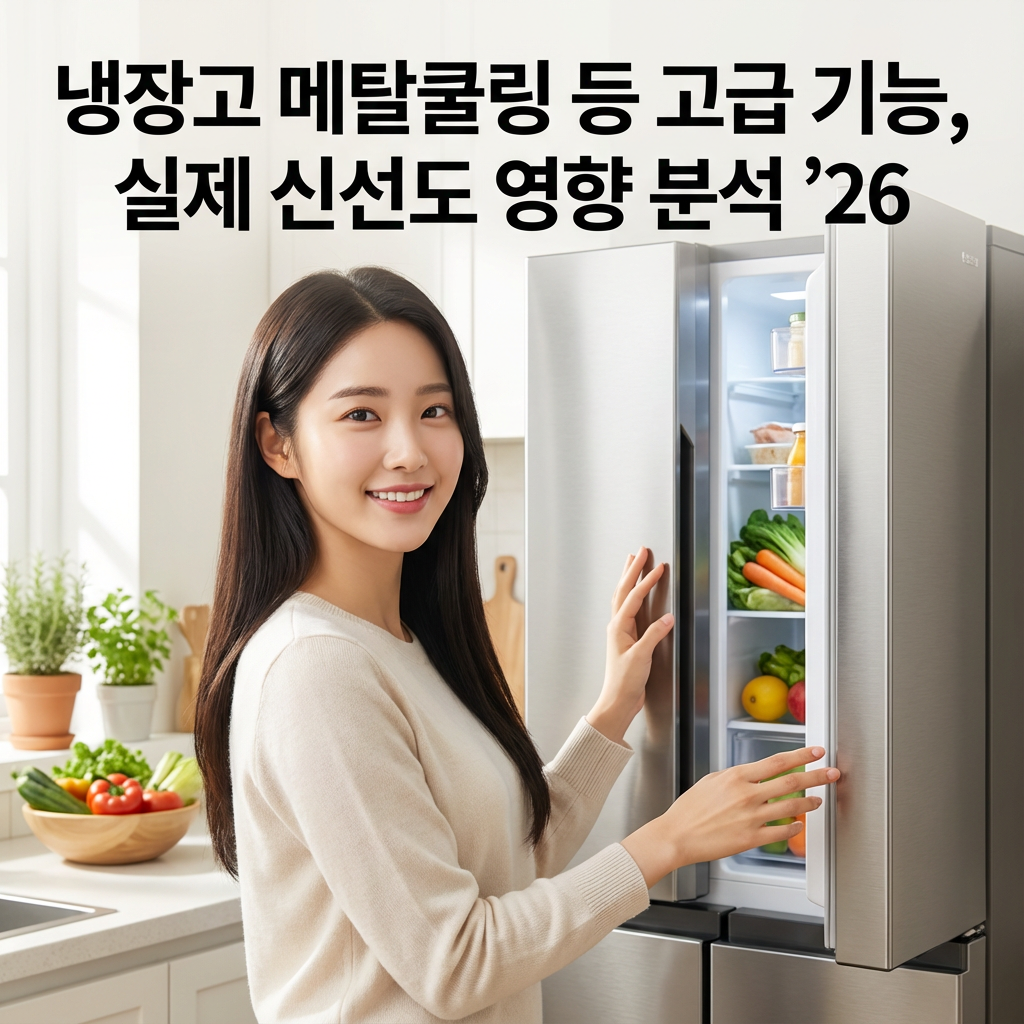 냉장고 메탈쿨링 등 고급 기능 | 실제 신선도 영향 분석 ’26