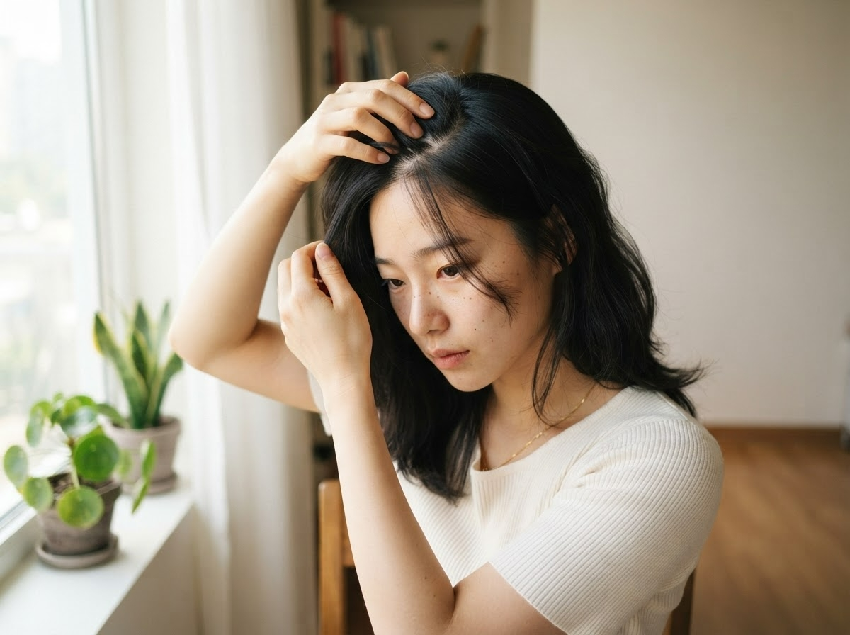 여름 두피 손상 원인 가르마 두피 상태 점검