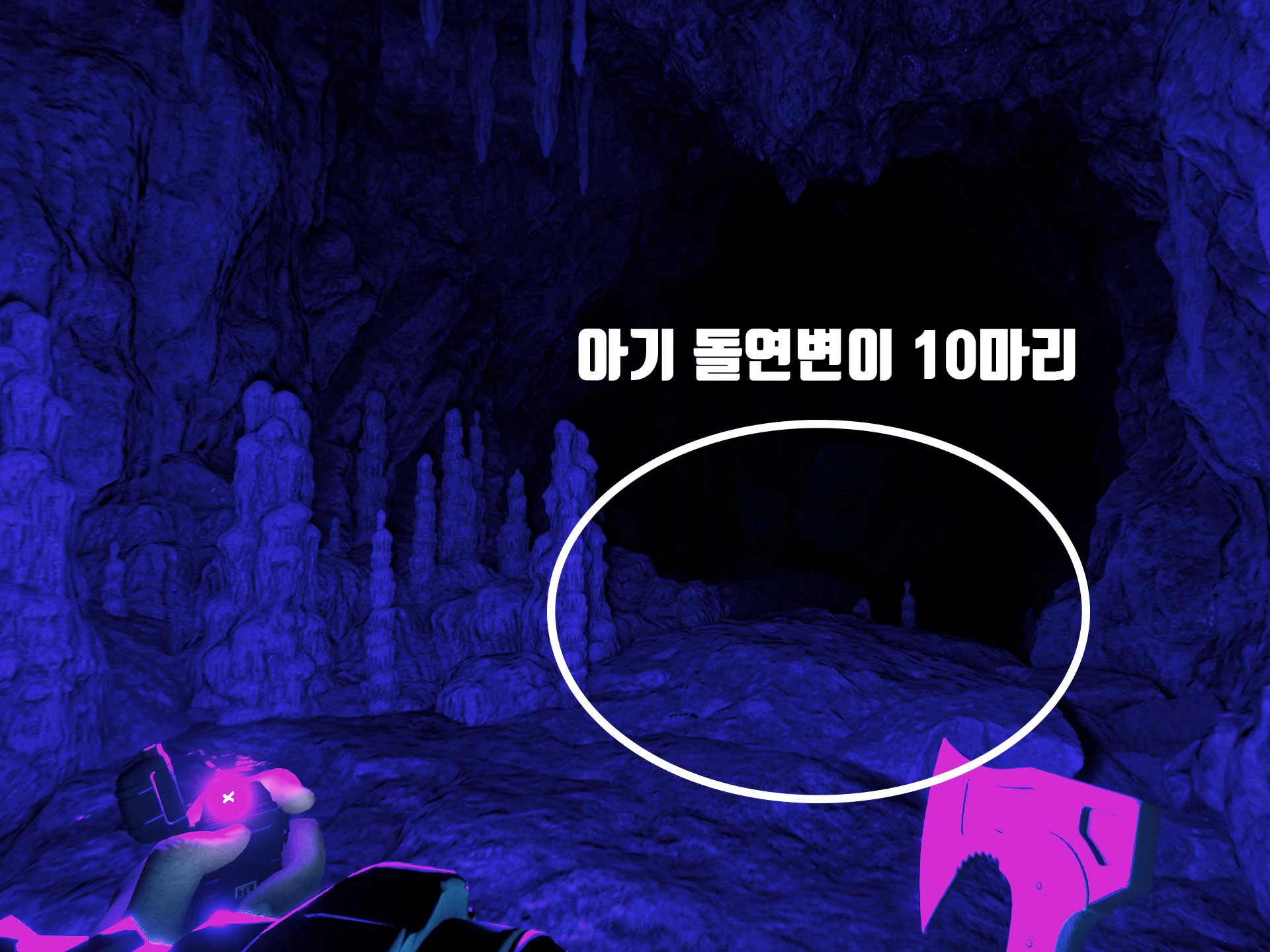 동굴 출구 마지막 구간