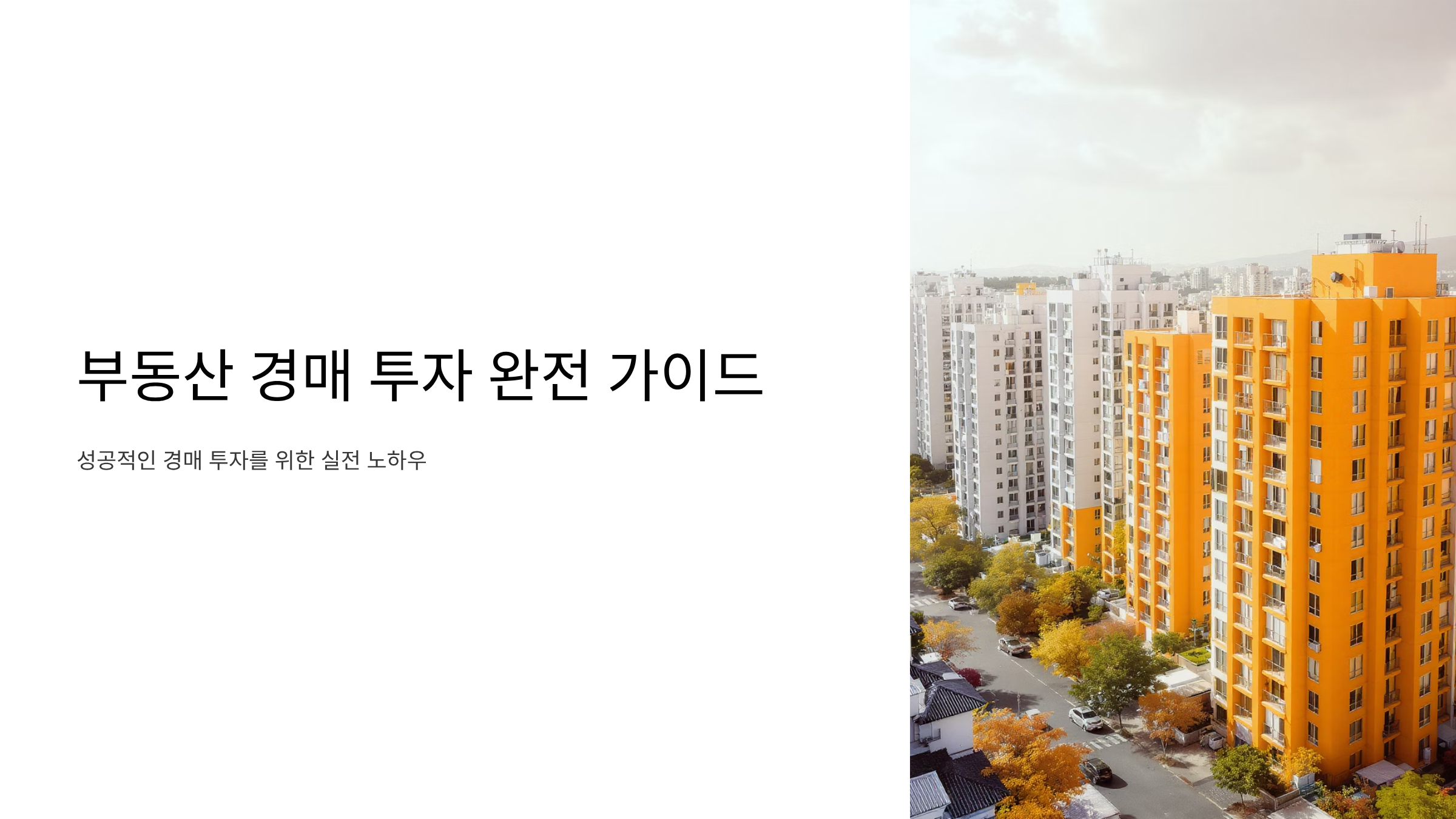 부동산 경매 입문자의 성공 전략