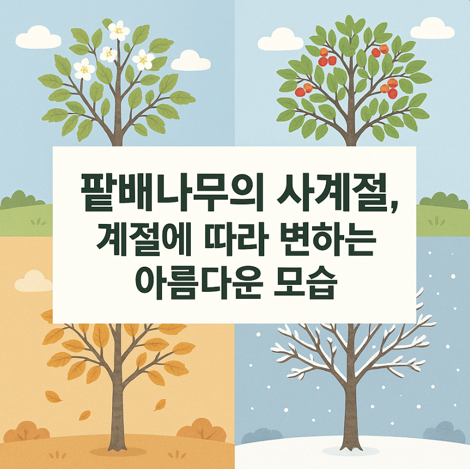 팥배나무의 사계절, 계절에 따라 변하는 아름다운 모습