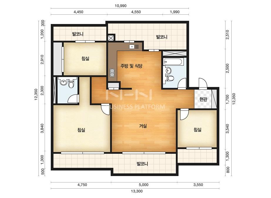 권선3지구 써미트빌 아파트-주택형안내-101