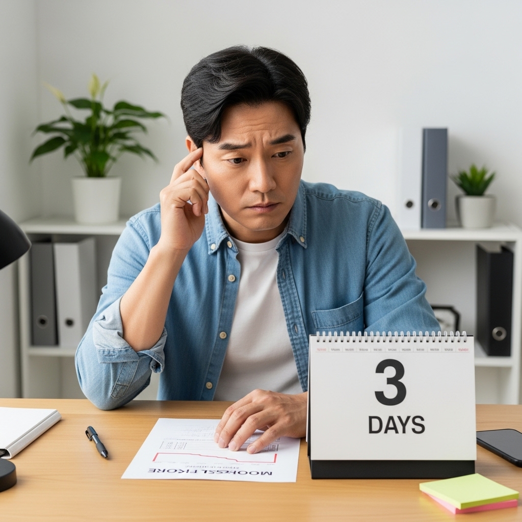 3일 컷 환상에 당한 날