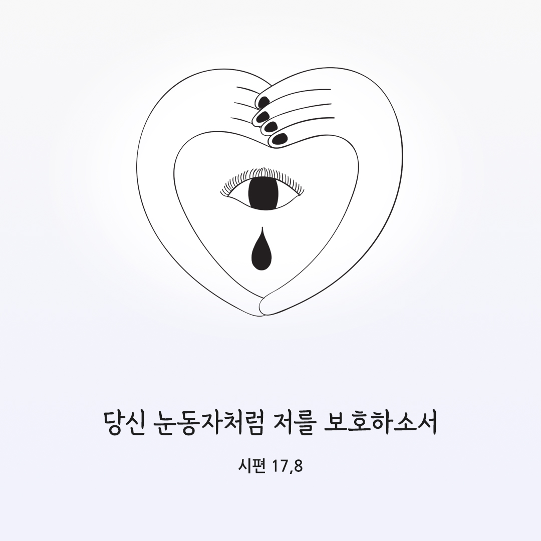 당신 눈동자처럼 저를 보호하소서. (시편 17,8)