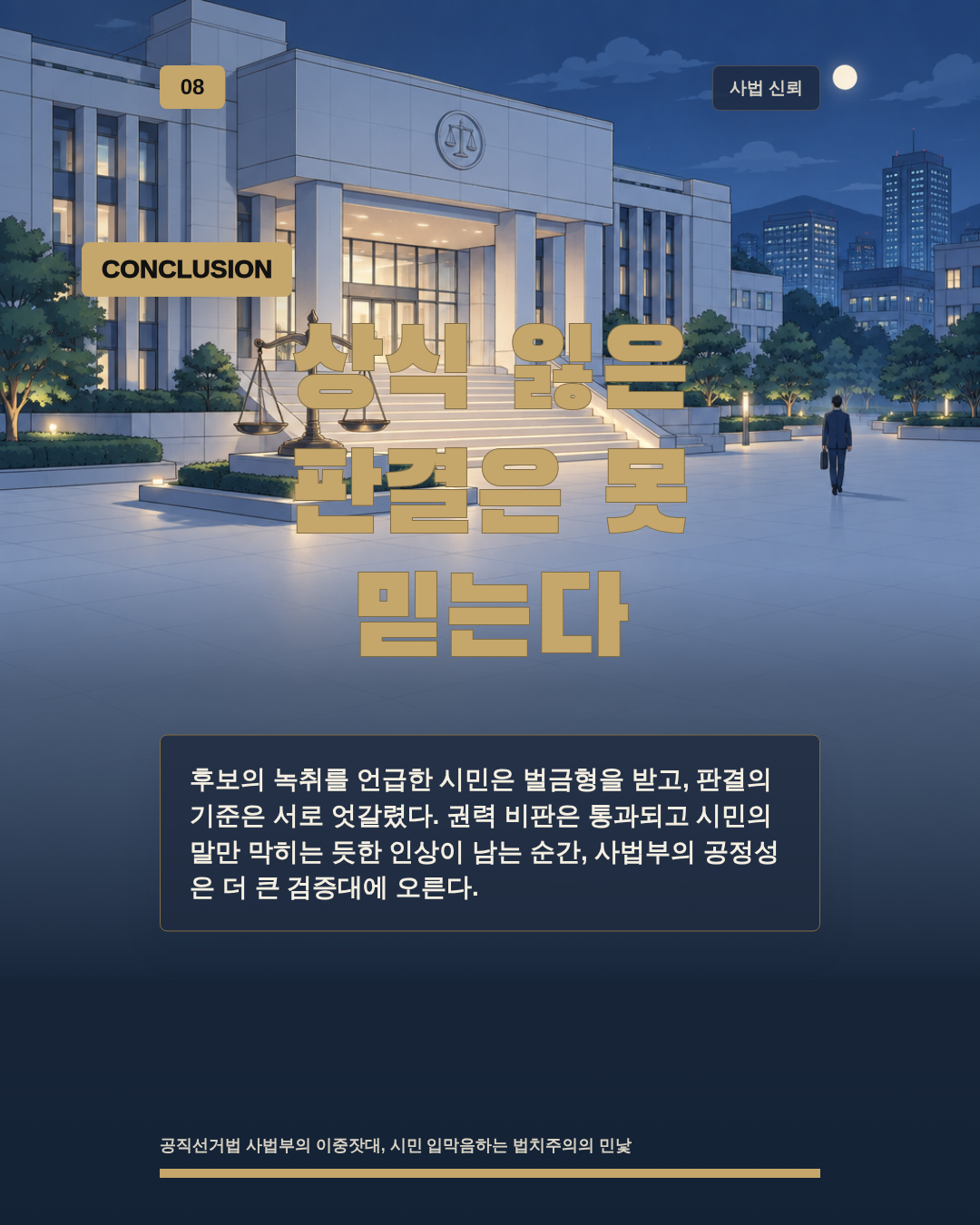 상식 잃은 판결은 못 믿는다