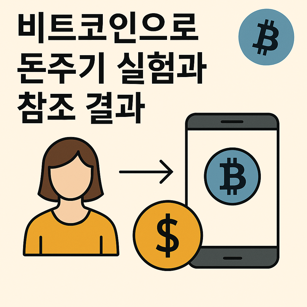 비트코인으로 돈주기 실험과 참조 결과