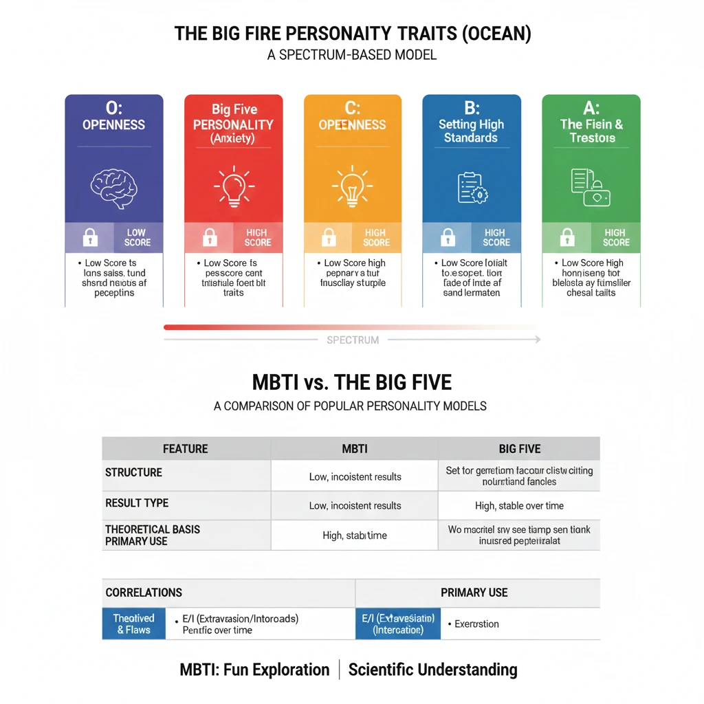 mbti와 성격 5요인 모델의 측정 방식 및 신뢰도 비교 분석