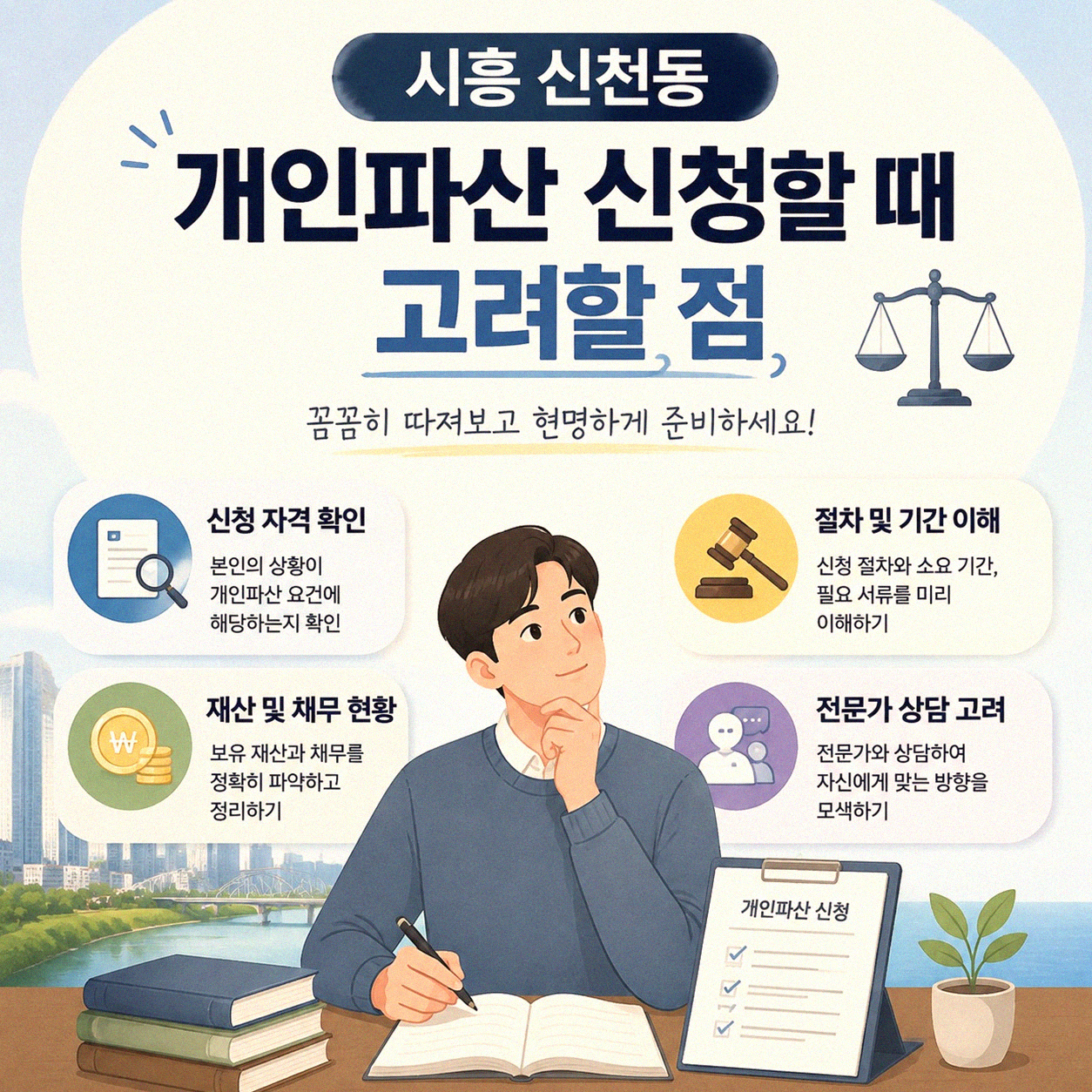시흥 신천동 개인파산 관련 법률 사무소 알아보기