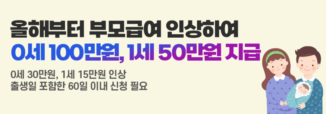 부모급여 인상