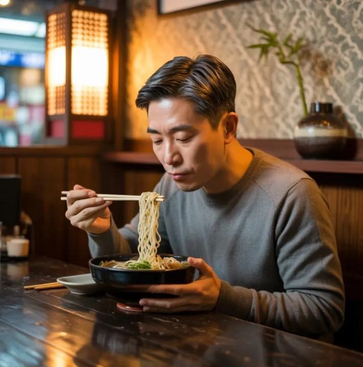 무인라면창업 실제사례 창업비용 - 라면먹는 이미지5