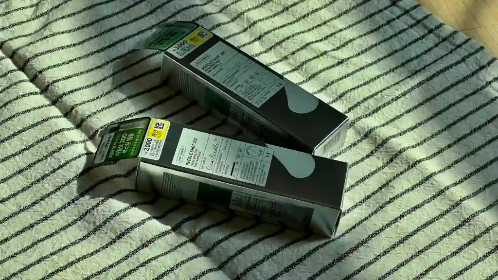 리들샷 300 부스팅 앰플 사진입니다.