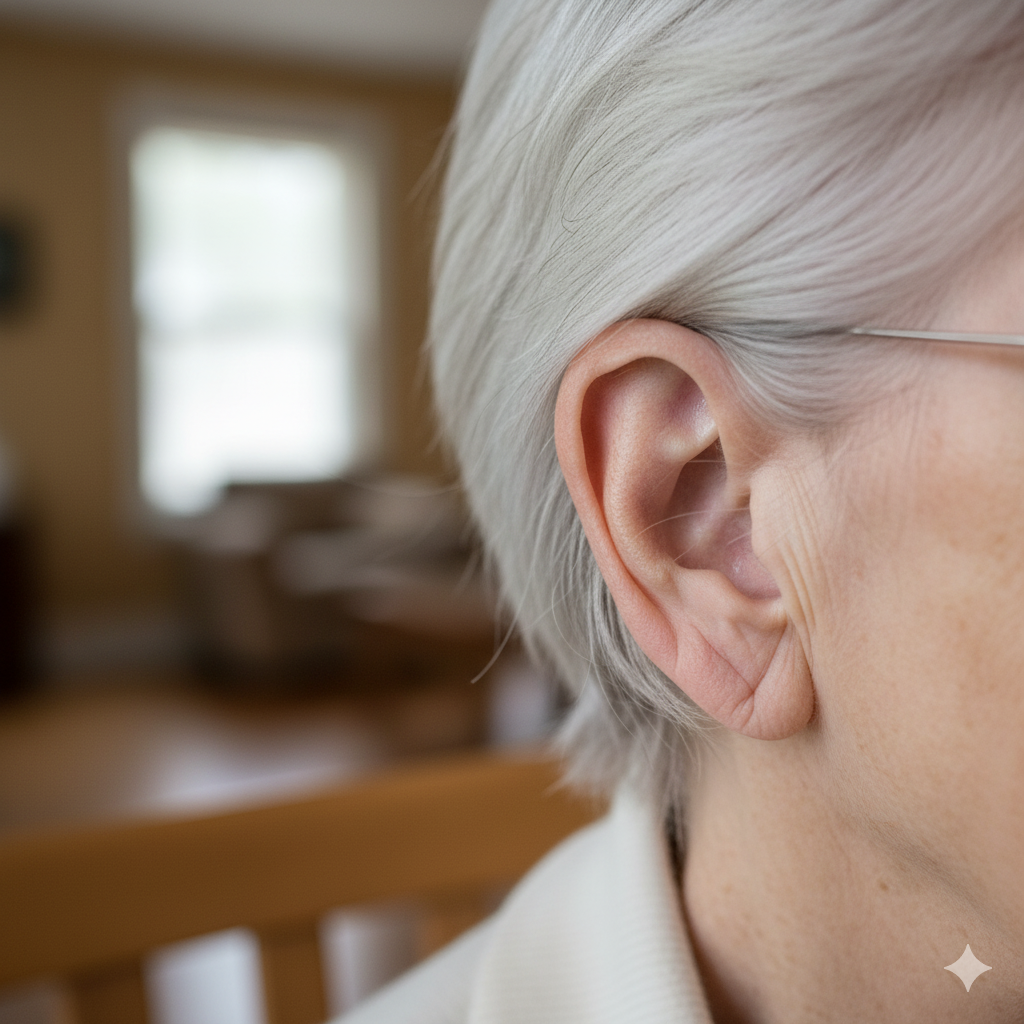 귓볼주름 사진 2