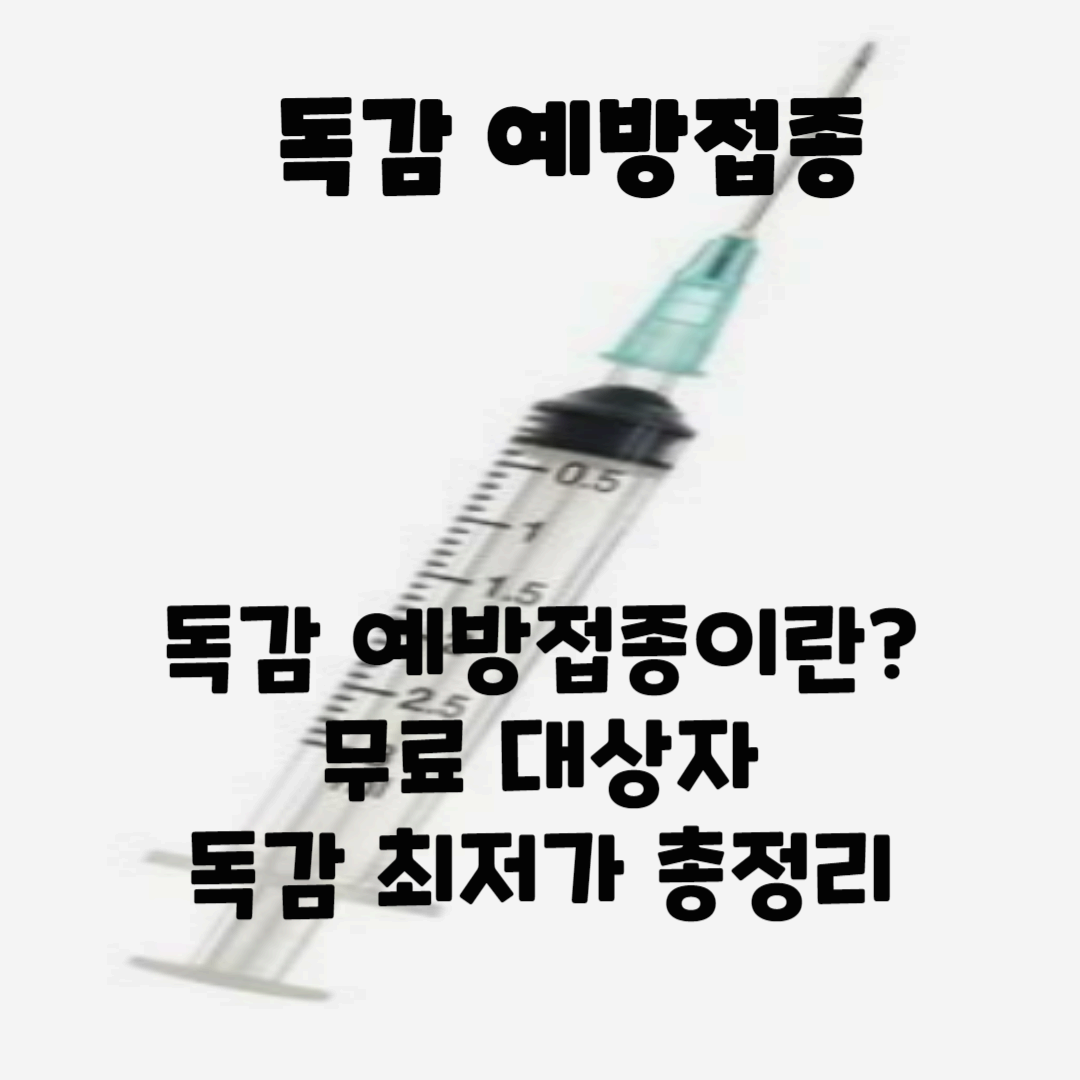 독감 예방접종 무료대상, 시기 총정리(2023) 블로그 썸네일 사진