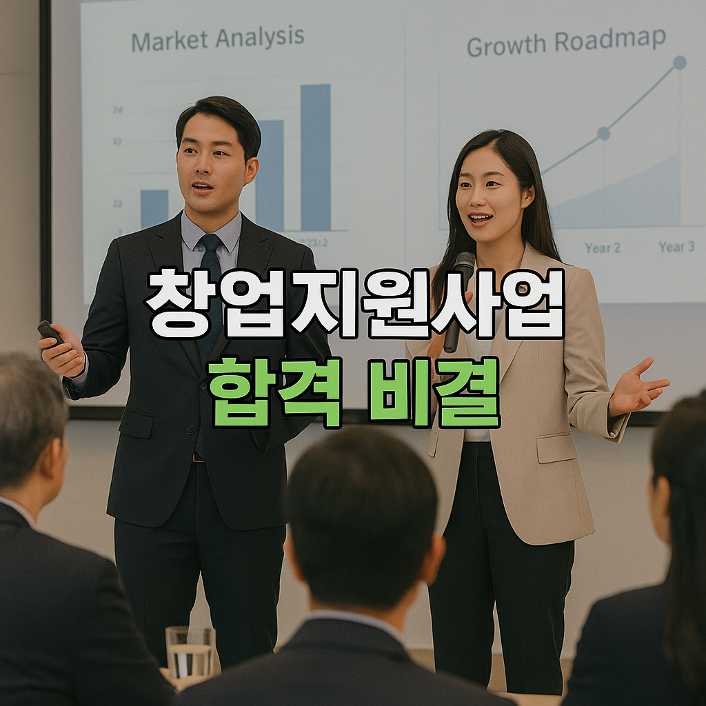 창업지원사업 합격 비결 발표 행사