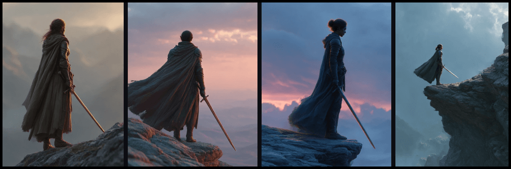 elven warrior세계관 실험 생성 이미지_ Midjourney