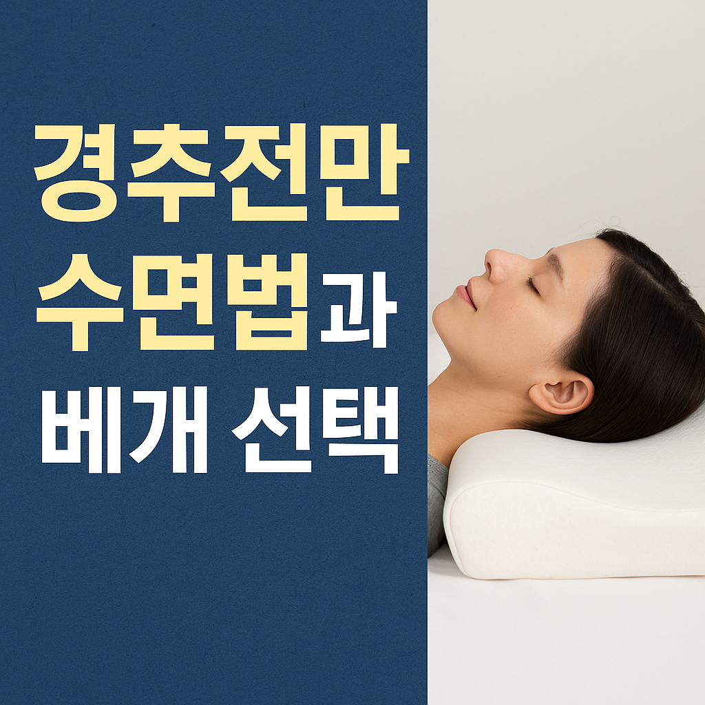 경추를 위한 수면법