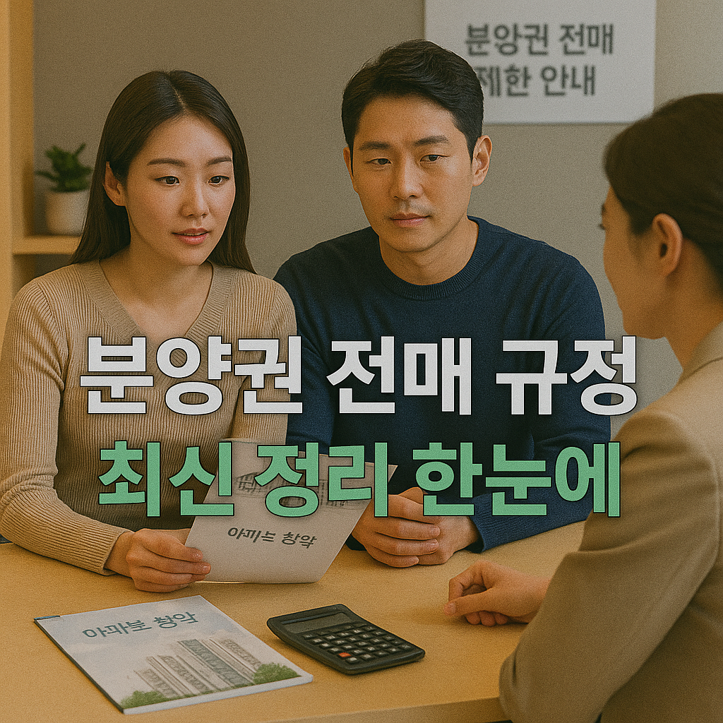 분양권 전매 규정 상담