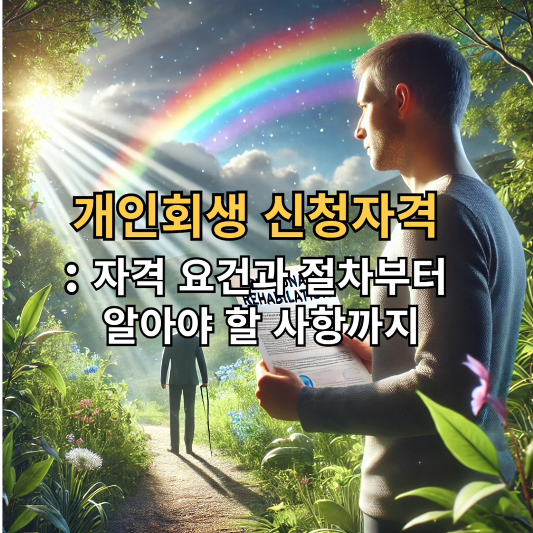 개인회생 신청자격