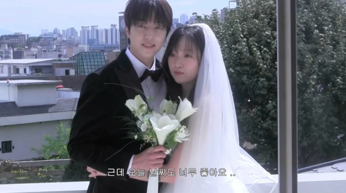 이유진 차경은 웨딩드레스 화보 스튜디오 촬영