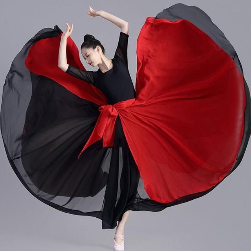 한국무용풀치마 연영과입시복 쉬폰 입시용 현대무용 댄스 무용 스커트