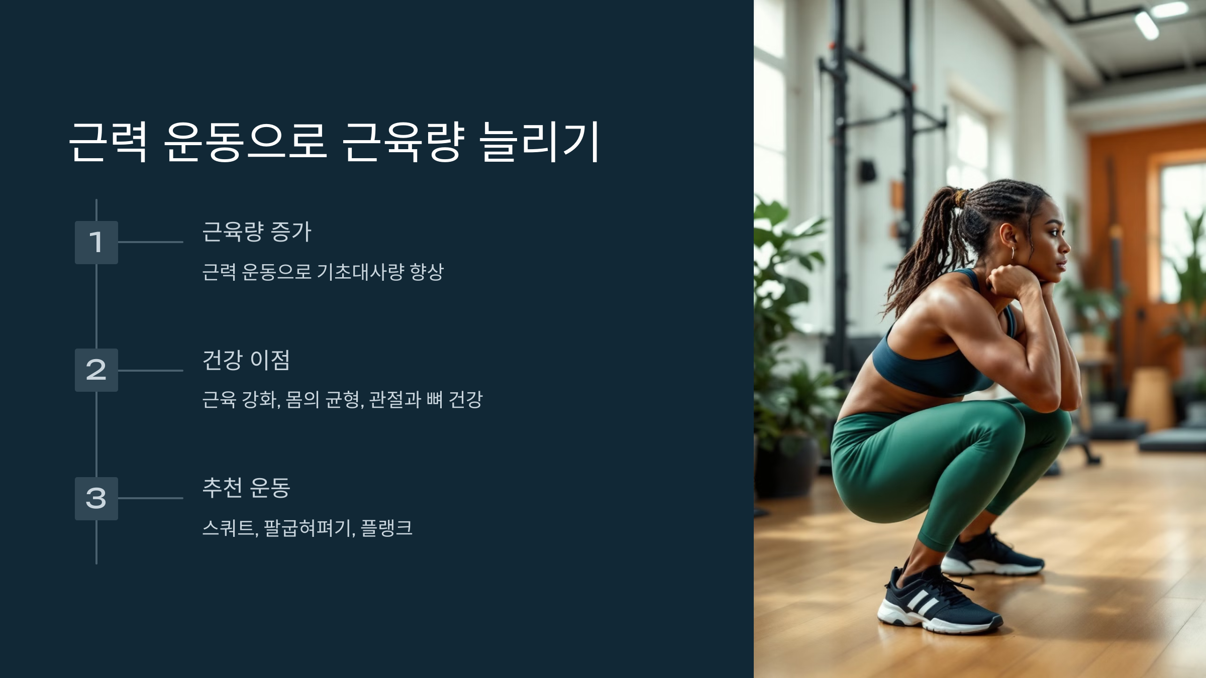 꾸준한 근력 운동으로 근육량 늘리기
