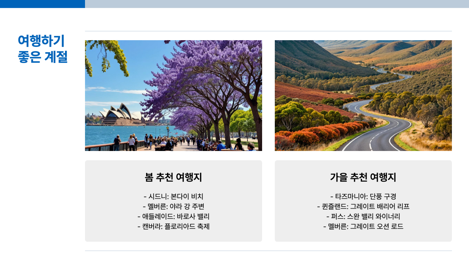 호주 여행하기 좋은 계절과 여행 준비물