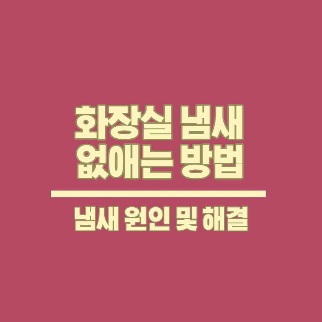 화장실-냄새-없애는-방법-하수구-차단