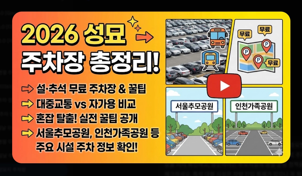 성묘지 주차장(2026년 주요 변화, 전국 추모시설, 명절 연휴)(+ 실전 전략)