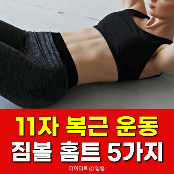 11자 복근 운동,짐볼 운동,뱃살 빼는 운동