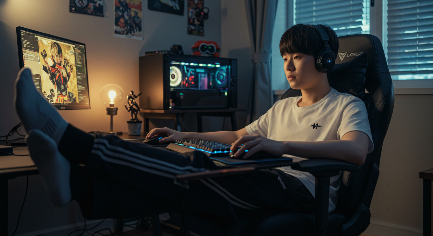 게이밍 의자 발받침