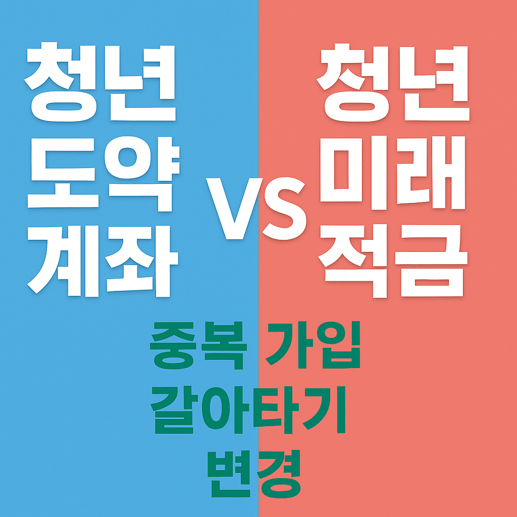 청년도약계좌 VS 청년미래적금 - 사진