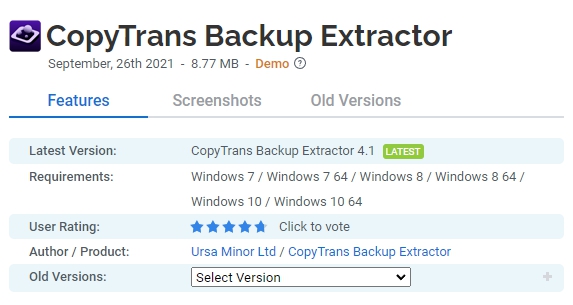 CopyTrans-Backup-Extractor