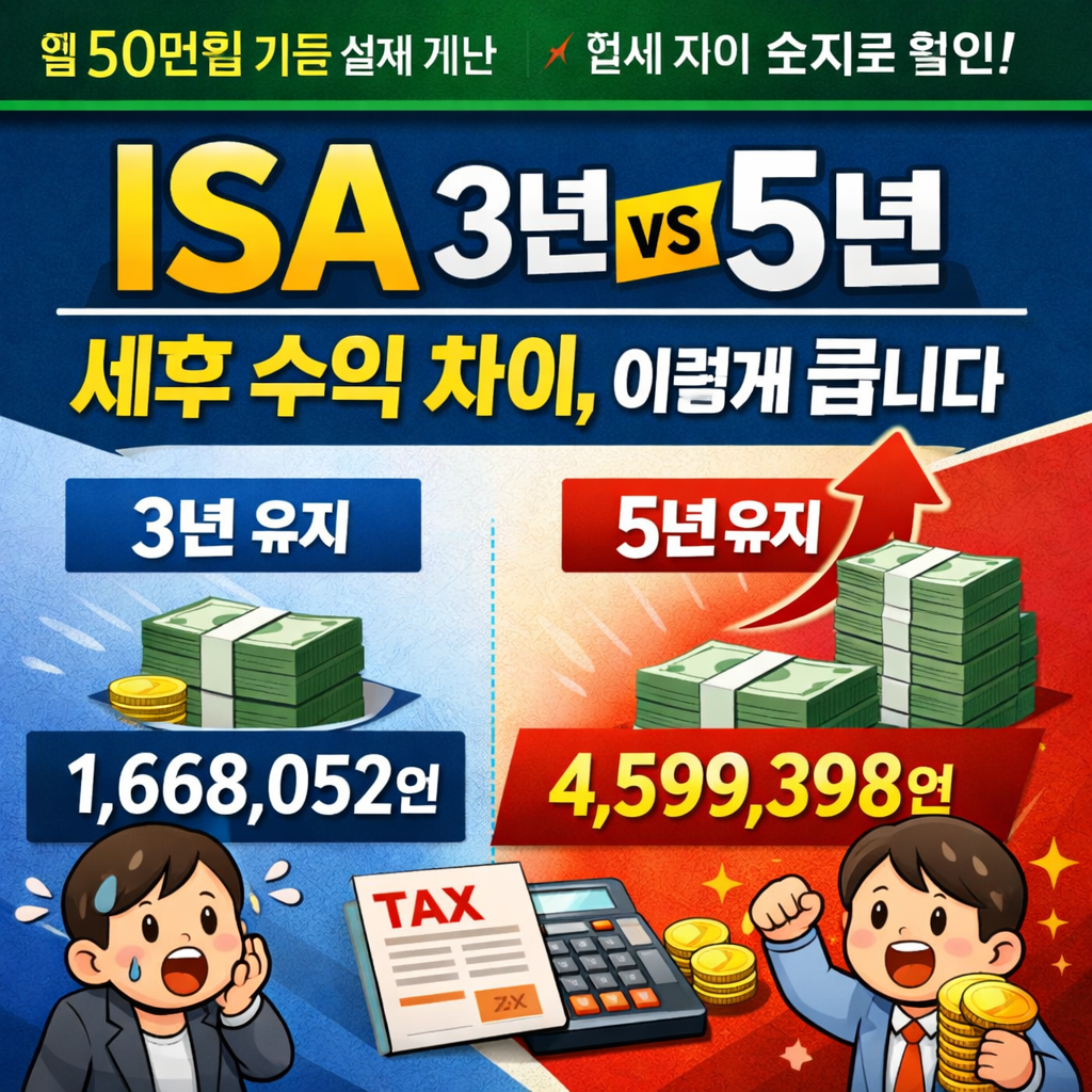 ISA 계좌 3년 vs 5년