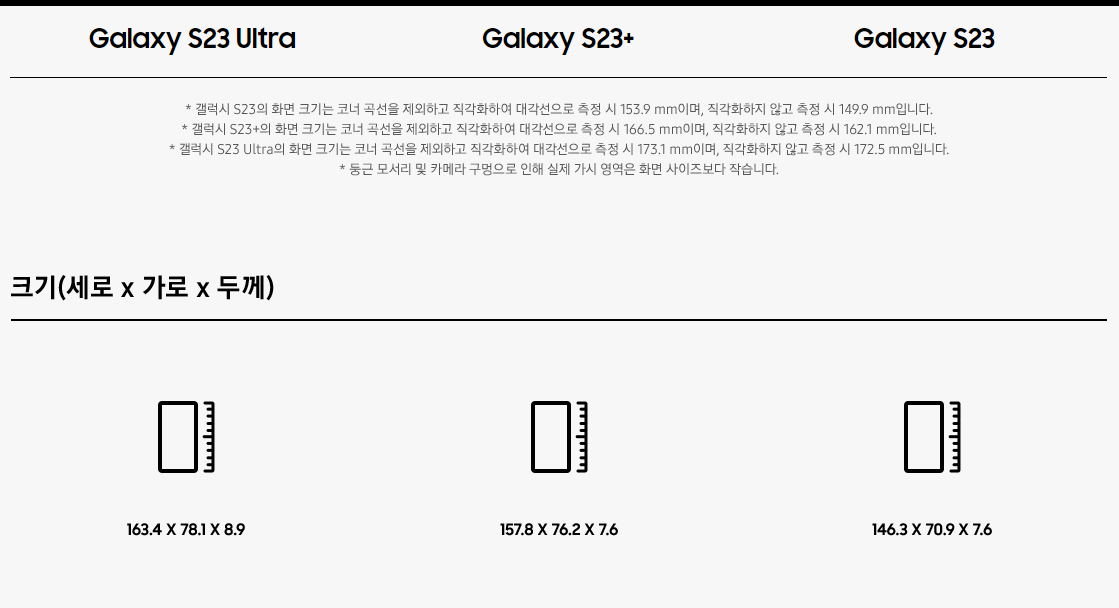 갤럭시 s23 스펙 사진 