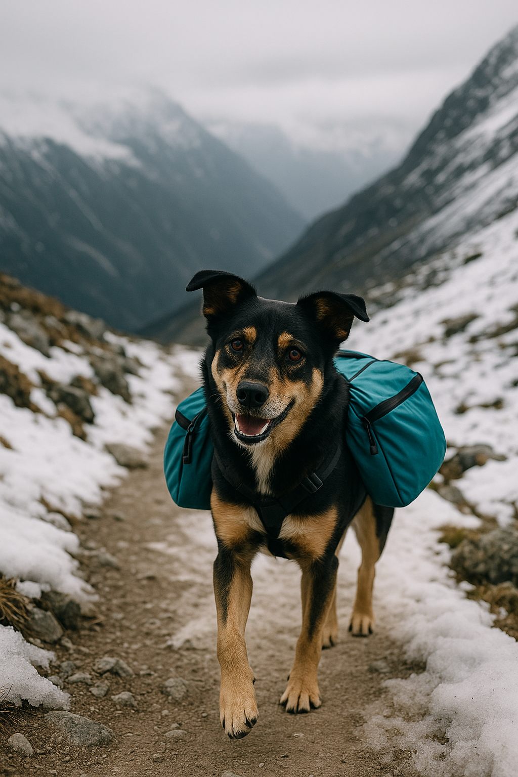 짐꾼 강아지 이미지